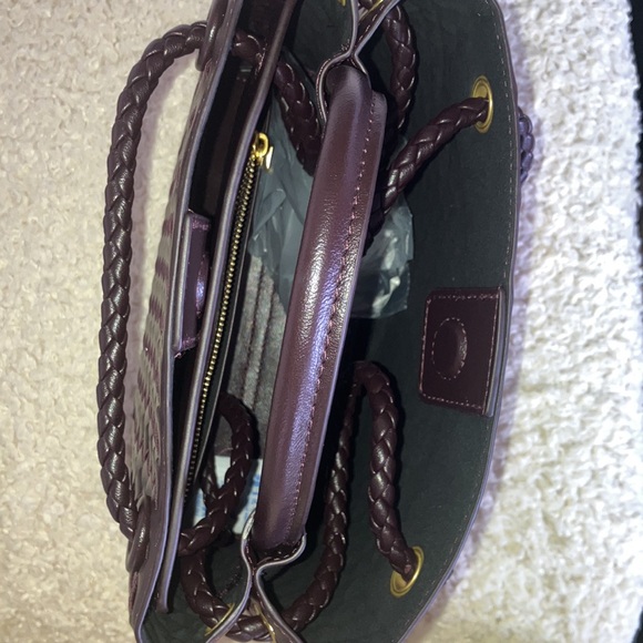 Top handle and shoulder woven bag - Picture 3 of 9